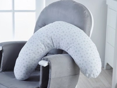 Kinder Valley Silver Star Double Sided Nursing Pillow Baby