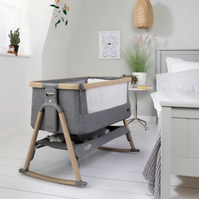 Tutti Bambini CoZee Air Crib Oak & Charcoal Baby at ASDA