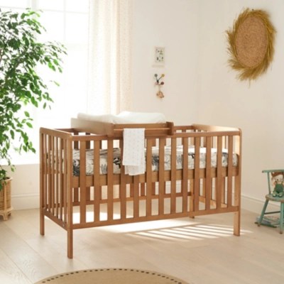 Tutti Bambini Malmo Oak Cot Bed Bundle Home at ASDA