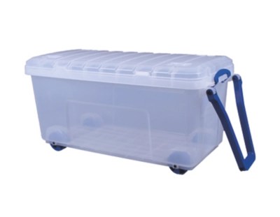 Really Useful Clear Large Plastic Trunk 160L Home at ASDA