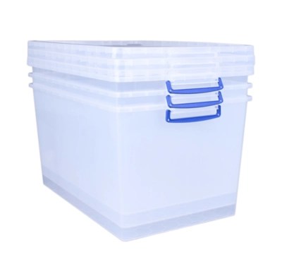 Really Useful Clear Nesting Boxes 3 x 83 Litres Home at ASDA