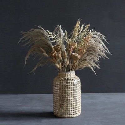 Dried Flower Bouquet Natural & Gold Home at ASDA