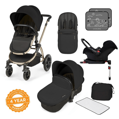 Ickle Bubba Stomp V3 Travel System with Galaxy Car Seat & Isofix Base
