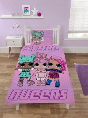LOL Surprise 'Style Queens' Single Duvet Set Home at ASDA