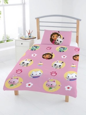 Gabby's Dollhouse 'Friends' Toddler Duvet Set Home at ASDA