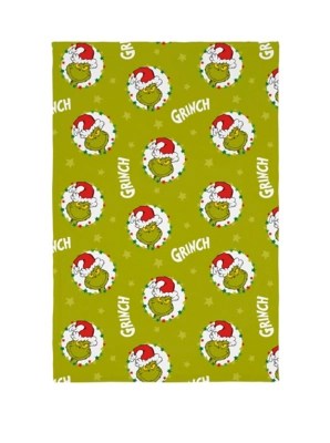 The Grinch 'Stars' Fleece Blanket Christmas at ASDA
