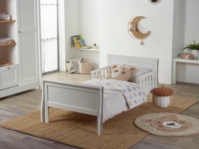 Sleigh Frame Toddler Bed Bundle Home at ASDA
