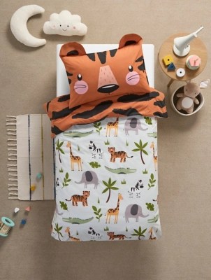 Safari Toddler Reversible Duvet Set Home at ASDA