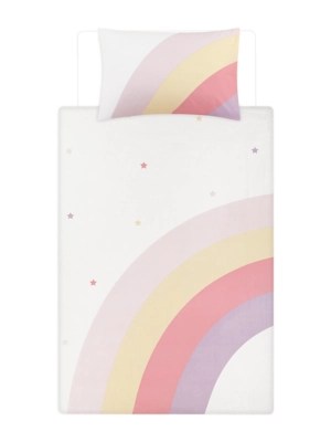 Rainbow Reversible Duvet Set Home at ASDA