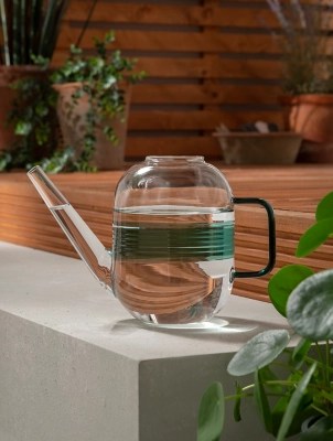 Glass Watering Can Outdoor & Garden at ASDA