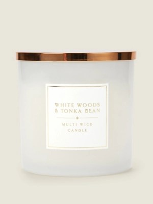 Classics White Scented Extra Large Candle Home at ASDA