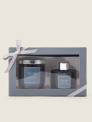 Classics Smoky Grey Scented Candle Gift Set Home at ASDA