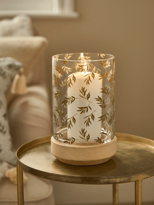 Stacey Solomon Green Hurricane With Wooden Base Home at ASDA