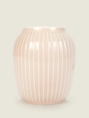 Pink Ceramic Vase Home at ASDA