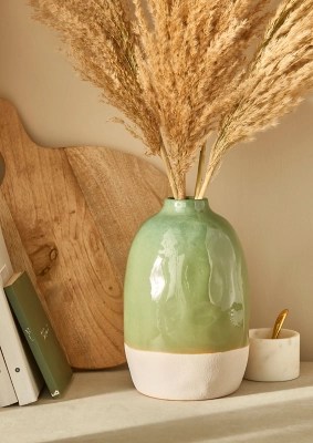 Stacey Solomon Sage Reactive Vase Home at ASDA