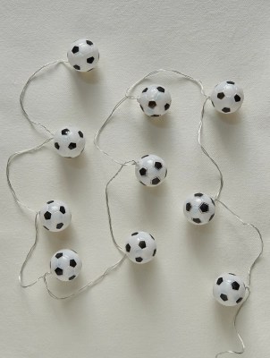 Black & White LED Football String Light Home at ASDA
