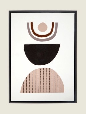 Tufted Abstract Wall Art Home at ASDA