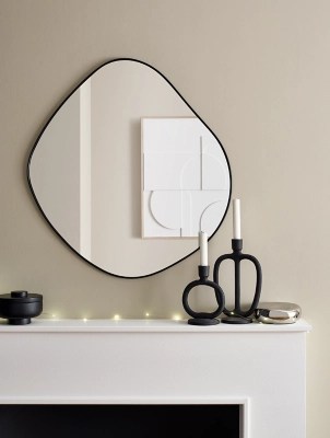 Black Edged Mirror Home at ASDA