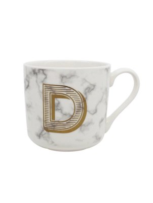 Marble Alphabet Mug Home at ASDA