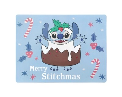 Disney Blue Stitch Christmas Pud Wipeclean Placemat Home at ASDA