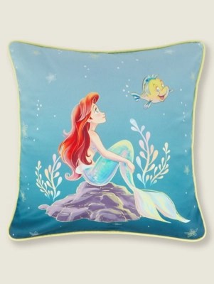 Disney The Little Mermaid Cushion Home at ASDA