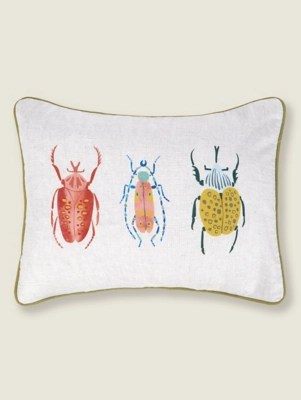 Natural Bug Cushion With Flap Home at ASDA