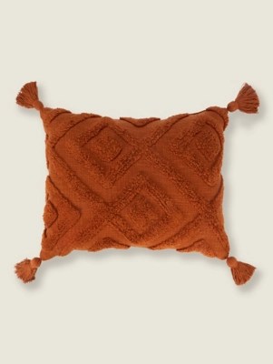 Tribal Print Tufted Cushion Home at ASDA