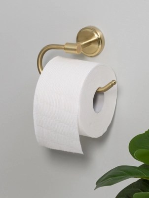 Brass Toilet Roll Holder Home at ASDA