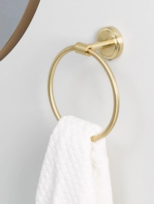 Brass Towel Ring Home at ASDA