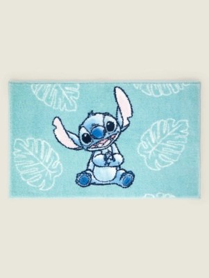 Disney Lilo & Stitch Printed Stitch Blue Bath Mat Home at ASDA