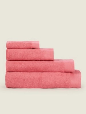 Raspberry Towel Range Home at ASDA