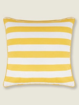 Stripe Print Reversible Outdoor Cushion Home at ASDA