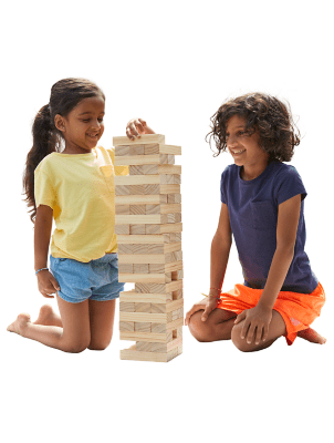 Wooden Tumbler Tower Toys & Character at ASDA