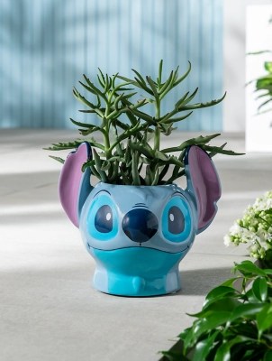 Disney 3D Stitch Plant Pot Outdoor & Garden at ASDA