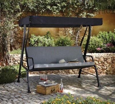 Haversham Garden Swing Seat Charcoal Outdoor & Garden at ASDA