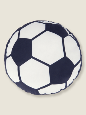 Navy Football Cushion Home at ASDA