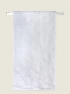 White Daisy Bath Towel Home at ASDA