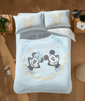 Disney Mickey & Minnie Mouse Reversible Duvet Set Home at ASDA