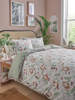 Springtime Guinea Pig Reversible Duvet Set Home at ASDA