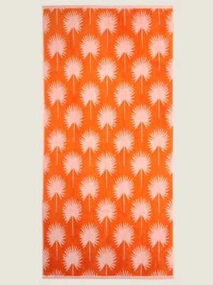 Pink Palm Springs Beach Towel Home at ASDA