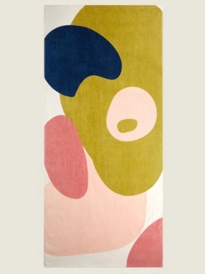 Abstract Shape Printed Beach Towel Home at ASDA