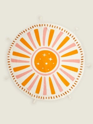 Sun Round Beach Towel Home at ASDA