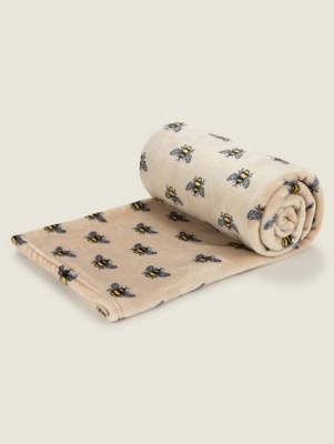 Natural Bee Supersoft Throw Home at ASDA