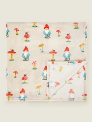 Natural Summer Gnome Throw Home at ASDA