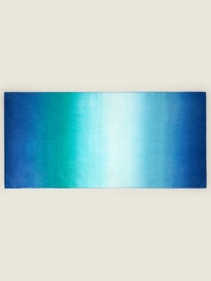 Blue Ombre Printed Towel Home at ASDA
