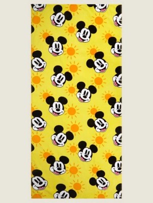 Disney Mickey Mouse All Over Print Beach Towel Home at ASDA
