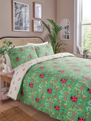Green Tropical Bloom Ladybird Reversible Duvet Set Home at ASDA