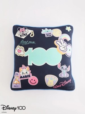 Disney 100 Character Badge Cushion Home at ASDA