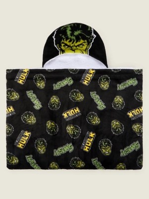 Marvel Hulk Black Hooded Fleece Home at ASDA