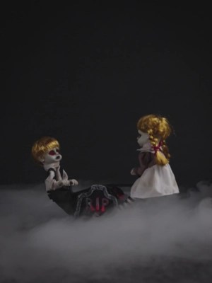 Halloween SeeSaw Twins Animated Decoration Halloween at ASDA